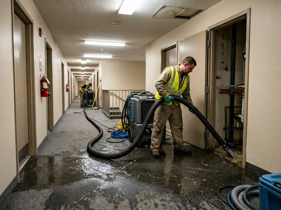 multi-unit-apartment-hallway-f-005 — frequently asked questions, Emergency Burst Pipe Water Extraction & Removal in New Taze…